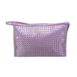 Kristaller Косметичка женская Knitted rope pattern, перламутр сиреневый 25102