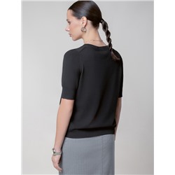 Джемпер тонкой вязки из вискозы с нейлоном