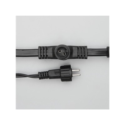 Гирлянда «Занавес» 2×6 м, IP44, УМС, тёмная нить, 1440 LED, свечение белое, мерцание, 220 В