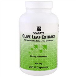 Seagate, Olive Leaf Extract, 450 mg, 250 V Capsules