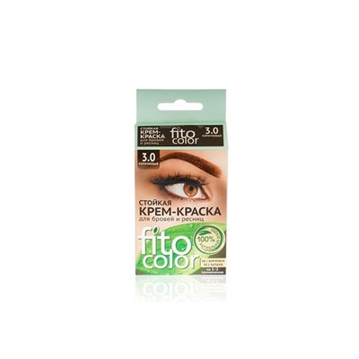 Fito Color Стойкая крем-краска для бровей и ресниц 3.0 Коричневый