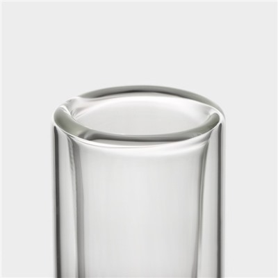 Стопки-шоты Magistro «Пуля», 30 мл, 3.5×11 см, с двойными стенками, набор 6 шт., стекло, прозрачные