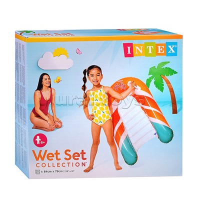 Надувной матрас-плот для плавания 84х79см "Surfs Up", до 40кг, 58172NP INTEX