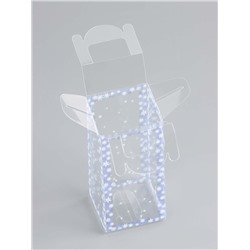 Коробка подарочная новогодняя складная ПВХ «Зимушка» 4×4×8 см