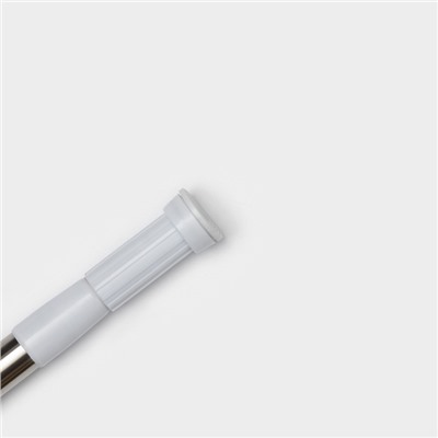 Карниз для ванной Доляна, телескопический, 110-200 см, стальной