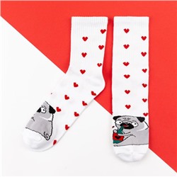 Носки женские новогодние KAFTAN «Зажигай» размер 36-40 (23-25 см), набор 2 пары