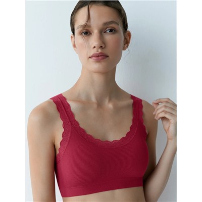 Minimi Топ Mi 1121S French Chic Майка "Топ" (кроп-топ на широких бретелях с вкладышами), PA