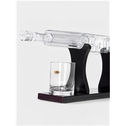 Мини-Бар «Автомат», 750 мл, 2 бокала, на подставке, стекло, дерево