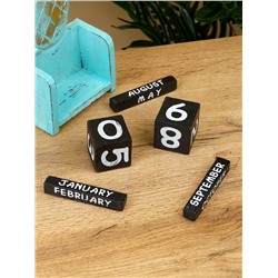 Календарь настольный «Ананас», 11×5×16 см, дерево, бирюзовый