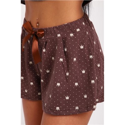 Пижама женская 298 (Коричневый)