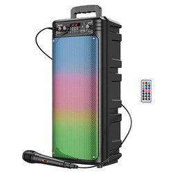 Портативная акустика напольная Hoco BS52 Billowing 20W, микрофон (black)