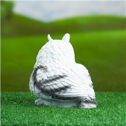 Садовая фигура из гипса «Совушка малая», 15×15 см, белая