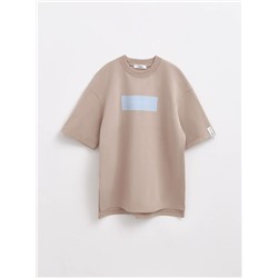 Джемпер женский CONTE Oversize-футболка из футера с удлиненной спинкой LD 1876