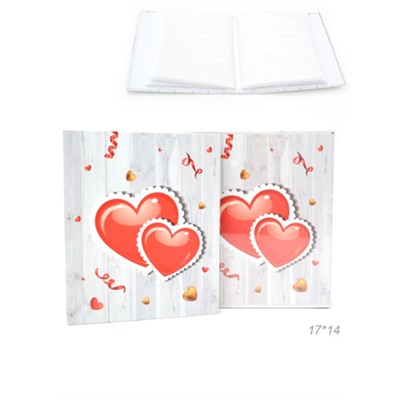 Фотоальбом 40 фото 10х15 Сердце / 9349 /уп 72/