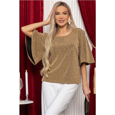 Блуза праздничная Ты ослепляешь! (золото нью) Б14906-1М
