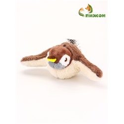 Интерактивная игрушка для животных «Воробей», коричневая