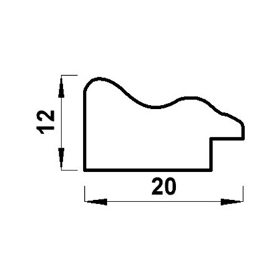 Фоторамка для фото 15×21 см «МИРАМ», пластик, белый, (пластиковый экран)