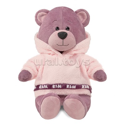 Мишка Ронни в худи цвета лотоса, 21см, в коробке