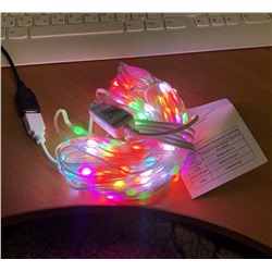 Smart гирлянда, светодиодная RGB с упавлением через телефон, 200 LED, 20 м