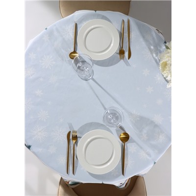 Скатерть новогодняя «Этель» Forest animals, d=150 см ±3 см с ГМВО, 100% хлопок, саржа 190 г/м²