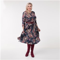 Платье, трикотаж, серый