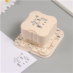 Дырокол фигурный рисунок 3.8×3.8 см «Рыбки», 6.1×6.1×4.1 см