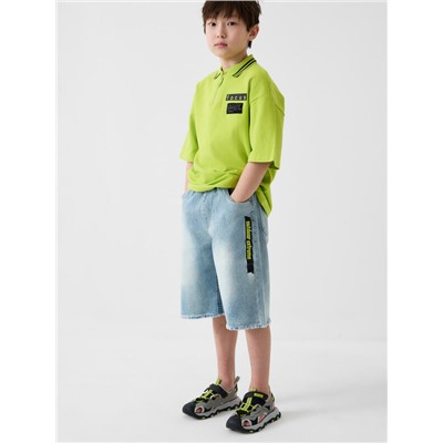 Шорты текстильные джинсовые для мальчиков