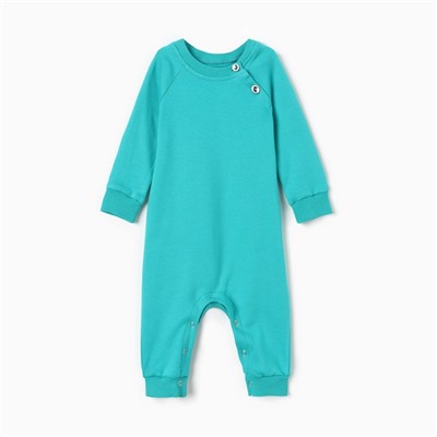 Комбинезон детский MINAKU, рост 56-62 см, изумрудный