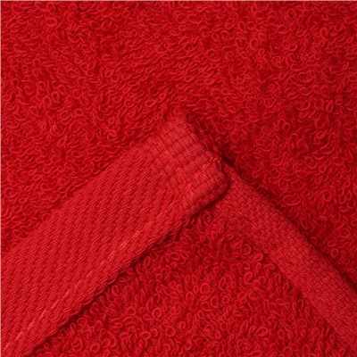 Полотенце махровое «Этель. Больших побед», 35×50 см, хлопок 100%, красное