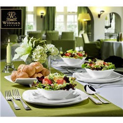 Тарелка пирожковая Wilmax Ilona, d=16.5 см, фарфор, белая