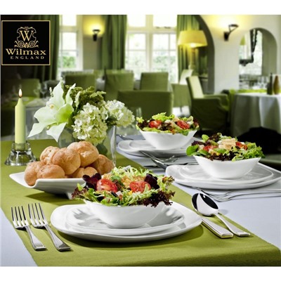 Тарелка пирожковая Wilmax Ilona, d=16.5 см, фарфор, белая