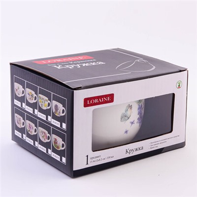 60209 Кружка 550мл Букет фантазий доломит LR (х36)