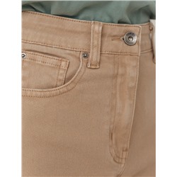 Джинсы мом-фит из эластичного денима