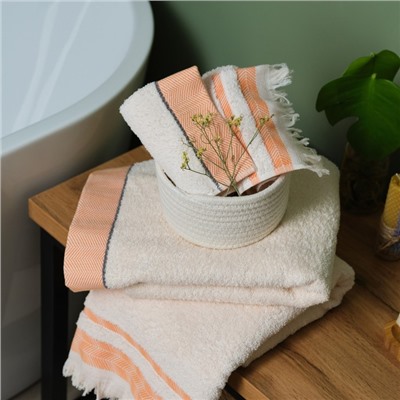 Полотенце махровое Love Life «Муссон» 30×50 см, оранжевый, 100% хл, 500 г/м²