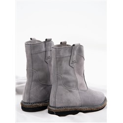 Казаки женские серые на меху, войлок
