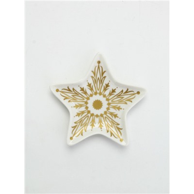 Подставка для чайных пакетиков новогодняя «Снежинка», 8.7×8.7 см