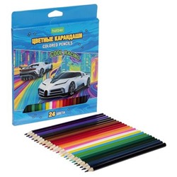 Карандаши 24цв "COOL RACING" ECO (090020) Хатбер