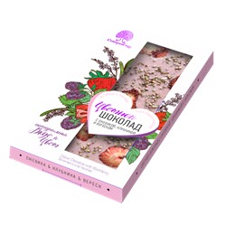 Шоколад цветной с ежевикой, клубникой и вереском / 100 г / Сибирский кедр