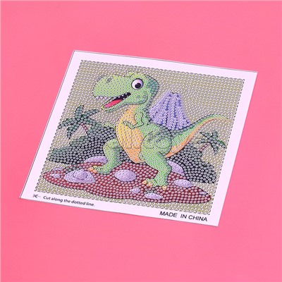 Мозаика алмазная "Динозаврик" в коробке