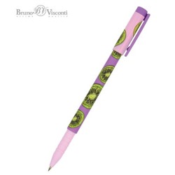 Ручка шариковая 0.5 мм "FunWrite.Fresh  fruity. Киви" синяя 20-0212/91 Bruno Visconti