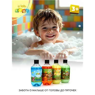 Детский шампунь-гель-пена 3в1, 500 мл, аромат банановый коктейль U LAB