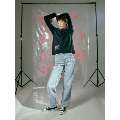 БРЮКИ ЖЕНСКИЕ ДЖИНСОВЫЕ 2025-1DTW501-1