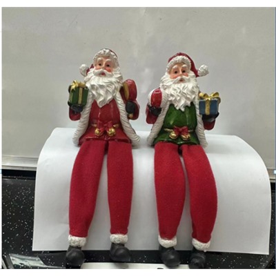 Фигурка Дед Мороз висячие ножки 10 см / CHR231 /уп 2/192/Новый год