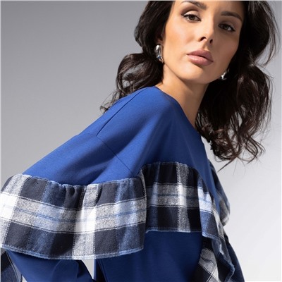 Лонгслив дизайнерский, Гардеробная магия (синий)