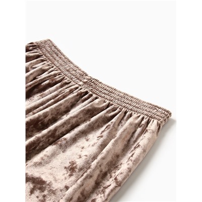 Брюки домашние женские KAFTAN Velvet, размер 44-46, кофейные