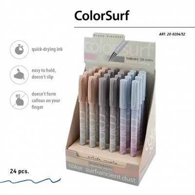 Ручка шариковая 0.5 мм "ColorSurf.Morandi" синяя 20-0204/52 Bruno Visconti