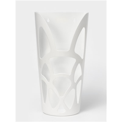 Корзина для пакетов IDEA «Геометрия», пластик, 18×9×35 см, белая