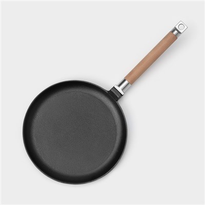 Сковорода блинная Wild Kitchen, d=24 см, лопатка и губка в комплекте, чугун