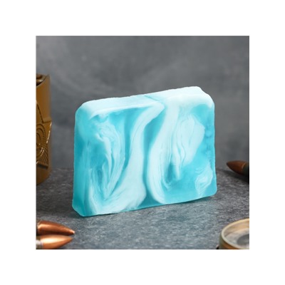 Мыло косметическое «С днём защитника отечества» голубая лагуна, 80 г