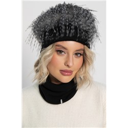 Комплект шапка и снуд (черная) ШС35-23М